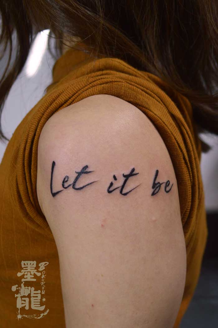 レタリングタトゥー<br>(Let it be)